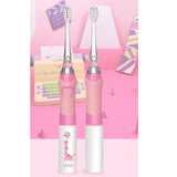 Maxbell Maxbell Children Electric Intelligence Sonic Toothbrush LED Light Oral Dental Care Pink