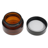 Maxbell Maxbell 6 Pcs Refillable Cosmetic Containers Round Glass Jars Face Cream Lotion  15g