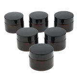 Maxbell Maxbell 6 Pcs Refillable Cosmetic Containers Round Glass Jars Face Cream Lotion  20g