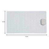 Maxbell Maxbell Non Slip Bathroom Shower Bath Tub Suction Bathtub Mat with Drain Hole Gray