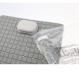 Maxbell Maxbell Non Slip Bathroom Shower Bath Tub Suction Bathtub Mat with Drain Hole Gray