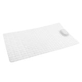 Maxbell Maxbell Non Slip Bathroom Shower Bath Tub Suction Bathtub Mat with Drain Hole White