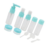 Maxbell Maxbell 10 Pcs Refillable Cosmetic Containers Makeup Jars for Shampoo Emulsion Blue