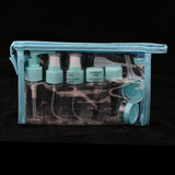 Maxbell Maxbell 10 Pcs Refillable Cosmetic Containers Makeup Jars for Shampoo Emulsion Blue