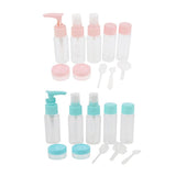 Maxbell Maxbell 10 Pcs Refillable Cosmetic Containers Makeup Jars for Shampoo Emulsion Blue