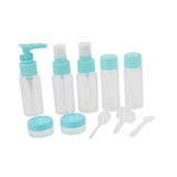 Maxbell Maxbell 10 Pcs Refillable Cosmetic Containers Makeup Jars for Shampoo Emulsion Blue