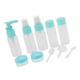 Maxbell Maxbell 10 Pcs Refillable Cosmetic Containers Makeup Jars for Shampoo Emulsion Blue