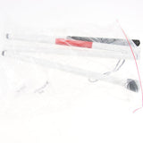 Maxbell Maxbell Foldable Blind Crutch Cane White Walking Stick Reflective Red 4 Sections