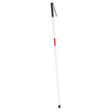 Maxbell Maxbell Foldable Blind Crutch Cane White Walking Stick Reflective Red 4 Sections