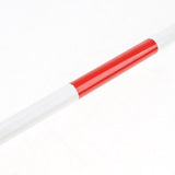 Maxbell Maxbell Foldable Blind Crutch Cane White Walking Stick Reflective Red 4 Sections