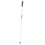Maxbell Maxbell Foldable Blind Crutch Cane White Walking Stick Reflective Red 4 Sections