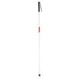 Maxbell Maxbell Foldable Blind Crutch Cane White Walking Stick Reflective Red 4 Sections