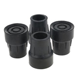 Maxbell Maxbell 4pcs 25mm Rubber Trekking Pole Cap Walking Stick Ferrule Non-slip Foot Cover