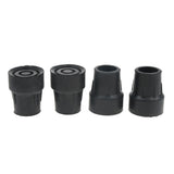 Maxbell Maxbell 4pcs 25mm Rubber Trekking Pole Cap Walking Stick Ferrule Non-slip Foot Cover