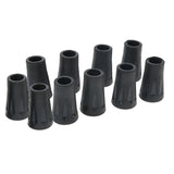 Maxbell Maxbell 10 Pieces Rubber Tip For Hiking Trekking Pole Cane Walking Stick Crutches