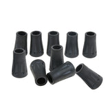 Maxbell Maxbell 10 Pieces Rubber Tip For Hiking Trekking Pole Cane Walking Stick Crutches