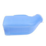 Maxbell Maxbell 1000ml Elder Urinal Bottle Chamber Pot Emergency Toilet Pouch with Lids Blue
