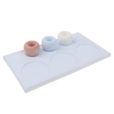 Maxbell Maxbell Diatomite Toothbrush Rinse Cup Mug Stand Holder Storage Rack Box Set Blue