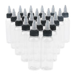 Maxbell Maxbell 20 Piece Empty Plastic Squeeze Bottle withTwist Top Cap Tip Applicator 60ml