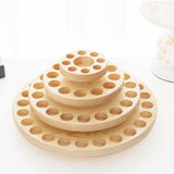 Wood Rotatable Essential Oil Display Rack Organizer Stand + 20 Empty Bottles