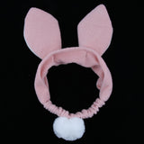Maxbell Maxbell Women Girls Elastic Washing Face Shower Headband Makeup Hair Band Pink