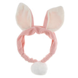 Maxbell Maxbell Women Girls Elastic Washing Face Shower Headband Makeup Hair Band Pink