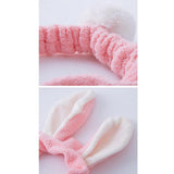 Maxbell Maxbell Women Girls Elastic Washing Face Shower Headband Makeup Hair Band Pink