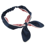 Maxbell Maxbell Soft Elastic HeadBand Shower Hairlace Hairband Women Girls Dark Blue Red