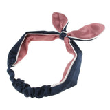 Maxbell Maxbell Soft Elastic HeadBand Shower Hairlace Hairband Women Girls Dark Blue Red