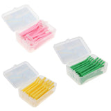 Maxbell Maxbell 20 Pieces Interdental Brush Toothpick Floss Teeth Cleaner Oral Care Pink