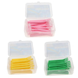 Maxbell Maxbell 20 Pieces Interdental Brush Toothpick Floss Teeth Cleaner Oral Care Pink