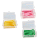 Maxbell Maxbell 20 Pieces Interdental Brush Toothpick Floss Teeth Cleaner Oral Care Pink