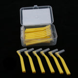 Maxbell Maxbell 20 Pieces Interdental Brush Toothpick Floss Teeth Cleaner Oral Care Yellow