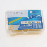 Maxbell Maxbell 20 Pieces Interdental Brush Toothpick Floss Teeth Cleaner Oral Care Yellow