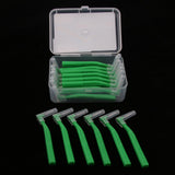 Maxbell Maxbell 20 Pieces Interdental Brush Toothpick Floss Teeth Cleaner Oral Care Green