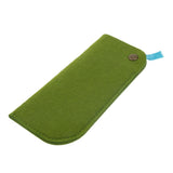 Maxbell Maxbell 2 Pack Soft Felt Eyeglass Slip Cases Glasses Sunglasses Pouch Storage Green