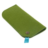 Maxbell Maxbell 2 Pack Soft Felt Eyeglass Slip Cases Glasses Sunglasses Pouch Storage Green