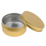 Maxbell Maxbell 10 Pieces Round Aluminum Cream Empty Lip Balm Candles Container Jars Tin 30g