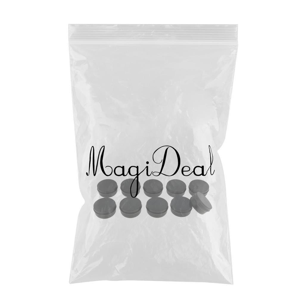 Maxbell Maxbell 10Pieces Empty Metal Cosmetic Containers Travel Tins Makeup Sample Jars  30g