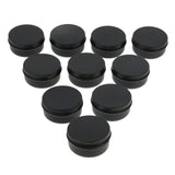 Maxbell Maxbell 10Pieces Empty Metal Cosmetic Containers Travel Tins Makeup Sample Jars  30g