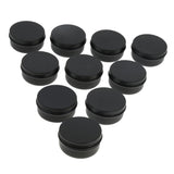 Maxbell Maxbell 10Pieces Empty Metal Cosmetic Containers Travel Tins Makeup Sample Jars  50g
