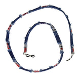 Maxbell Maxbell Retro Grinding Old Glasses Rope Cord Eyeglasses String Retainer  Dark Blue