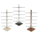 Maxbell 2 Pcs 5 Layers Wood Sunglasses Display Stand Eyeglasses Shelves