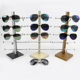 Maxbell Maxbell 5 Layers Wood Sunglasses Display Stand Eyeglasses Shelves Oak Color