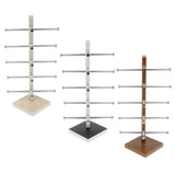 Maxbell 2 Pcs 5 Layers Wood Sunglasses Display Stand Eyeglasses Shelves