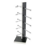 Maxbell Maxbell 5 Layers Wood Sunglasses Display Stand Eyeglasses Shelves Black Wood Color