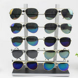 Maxbell Maxbell Sunglasses Display Stand Glass Eyewear Storage Rack for 10Pairs Wood