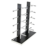 Maxbell Maxbell Sunglasses Display Stand Glass Eyewear Storage Rack for 10Pairs Black White