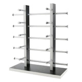 Maxbell Maxbell Sunglasses Display Stand Glass Eyewear Storage Rack for 10Pairs Black White