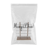 Maxbell Maxbell Sunglasses Display Stand Glass Eyewear Storage Rack for 10Pairs Black Wood